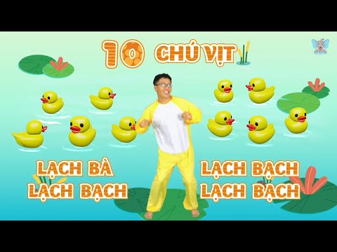 10 Chú Vịt Lạch Bà Lạch Bạch | Bé Học Đếm Số | Nhạc Thiếu Nhi Hay | Voi TV