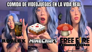 Probe la comida de “VIDEOJUEGOS” en la VIDA REAL 😱😨