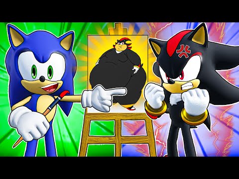 Sonic VS Shadow $10,000 SHADOW Drawing in Roblox!!
