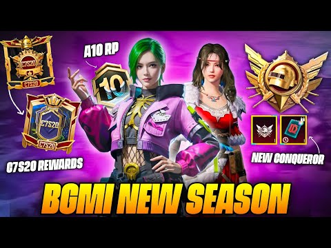 BGMI NEW SEASON DATE & TIME / C7S20 TIER REWARDS / A10 RP 1 TO 100 REWARDS