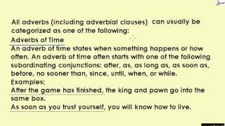 Adverbial Clauses Types (explanation with examples)