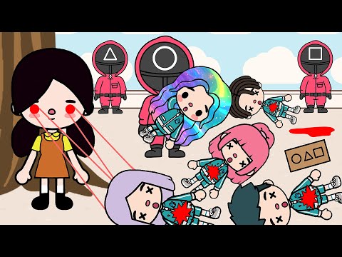 Pink soldier is helping me in squid game😳🩷🦑 |  Sad Story | Toca Life World | Toca Boca | Toca Story