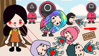 Pink soldier is helping me in squid game😳🩷🦑 |  Sad Story | Toca Life World | Toca Boca | Toca Story