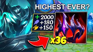 I BROKE THE DEMONKING'S CROWN STACK RECORD IN ARENA! (36 STACKS = INSANE STATS)