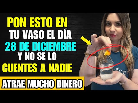 ¡Pon ESTO en TU VASO el 28 de DICIEMBRE y Gana Mucho Dinero! | Aida Espiritual