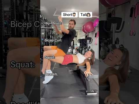 Tall Girl VS Short King Lifting Challenge #gym