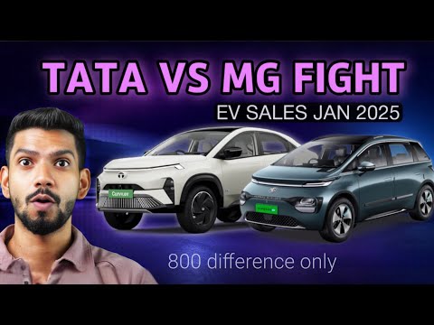 Top 10 Electric Cars in January 2025 | MG vs TATA fight⚡