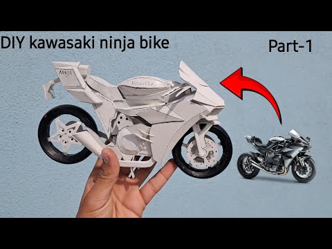 how to make a Kawasaki Ninja bike from pvc pipe || part-1 ||  #diy #pvc #cricket