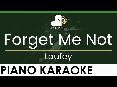 Laufey – Forget Me Not – LOWER Key (Piano Karaoke Instrumental)