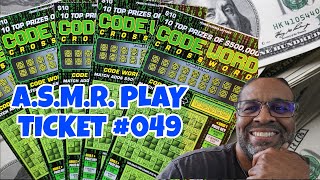 A.S.M.R. PLAY | Codeword Crossword | PA LOTTERY SCRATCH OFF TICKETS #scratchers #asmrsounds #049 