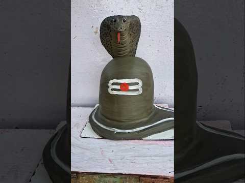mitti se shivling kaise banaye🔥mahadev making at home🪷mahadev status🚩shivling making #viralshorts