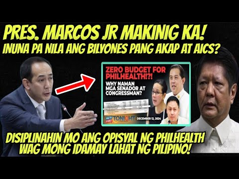 PBBM MAKINIG KA! ATTY. VIC RODRIGUEZ MAY BWELTA SA MGA POLITIKO NAG ZERO BUDGET NG PHILHEALTH!