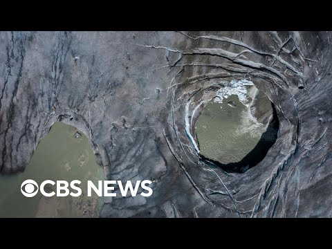 YouTube video thumbnail: Climate Change Eats at Switzerland's Glaciers, Which are Starting to Look Like Swiss Cheese