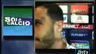 Bologna FC 1909 14/04/2013 Palermo - Bologna 1-1 Cherubin e Gabbiadini nel dopopartita