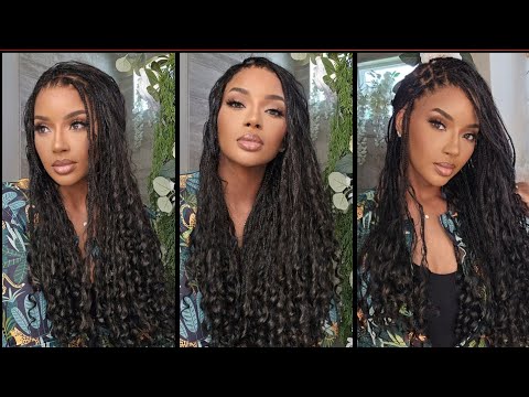 Braiding Salon KNOCKOUT?! | NO HANDS THROWN BUT THIS WIG STILL SLAPS | Boho Braided Wig | OMGHerHair