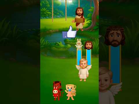 Angel Kid Makes Her Choice! Labubu or Jesus?🙏🔥 #jesus #biblequiz