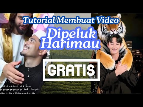 CARA EDIT VIDEO HARIMAU NAIK KE PUNDAK VIRAL TIKTOK 🔥