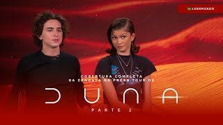 [LEGENDADO PT-BR] Zendaya e Timothée Chalamet fala sobre "Duna: Parte Dois", apelidos e música