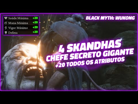 Black Myth: Wukong - Chefe Secreto Gigante - Localização das 4 SKANDHAS