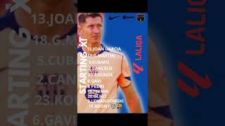 Compo du barca face a getafe ⚽️ #barcelona #barca  #football #liga  #getafecf