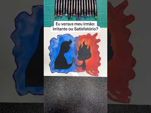 lae quem venceu essa? Eu ou meu irmão? 🎨🖌️ #shorts #brasil #versus #arte #satisfatório #irritante