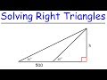 Solving for h in Triangles