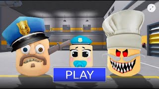 BIG HEAD BARRY'S PRISON RUN OBBY #roblox #scaryobby