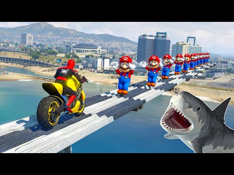 GTA 5 SPIDERMAN vs shark challenge Gameplay