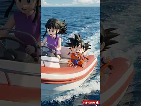 Baby Goku fell into Ocean🌊. #goku #dragoball