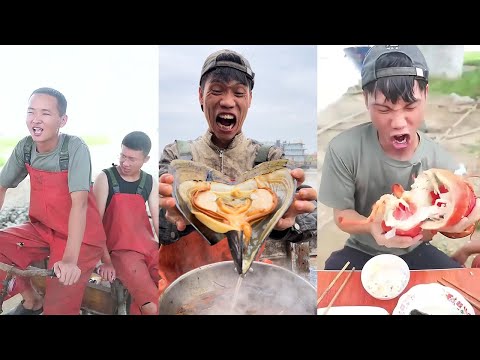 【大食い 】超激辛の生タコ 、中華料理はユニクですね！日本人なら出来ないな。。。！シーフドチャレンジ 、パート กุ้งลายเสือ กุ้งล็อบสเตอร์ ผัดต้มแบบชาวประมง
