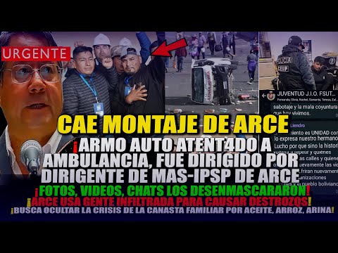 ARCE LLOR4, CAE MONTAJE DE QUEM4 DE AMBULANCIA, AUTOR ES DIRIGENTE DE ARCE