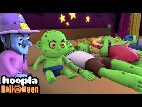 7 Zombies In The Bed | Spooky Songs For Kids | Hoopla Halloween