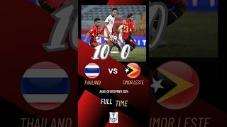 HASIL PERTANDINGAN PIALA AFF 2024 | THAILAND VS TIMOR LESTE (10-0) #football #shotrs