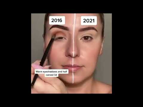 EVOLUÇÃO DA MAQUIAGEM 2016 a 2021 / makeup evolution 2016 and 2021