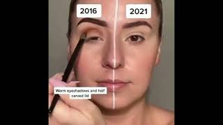 EVOLUÇÃO DA MAQUIAGEM 2016 a 2021 / makeup evolution 2016 and 2021