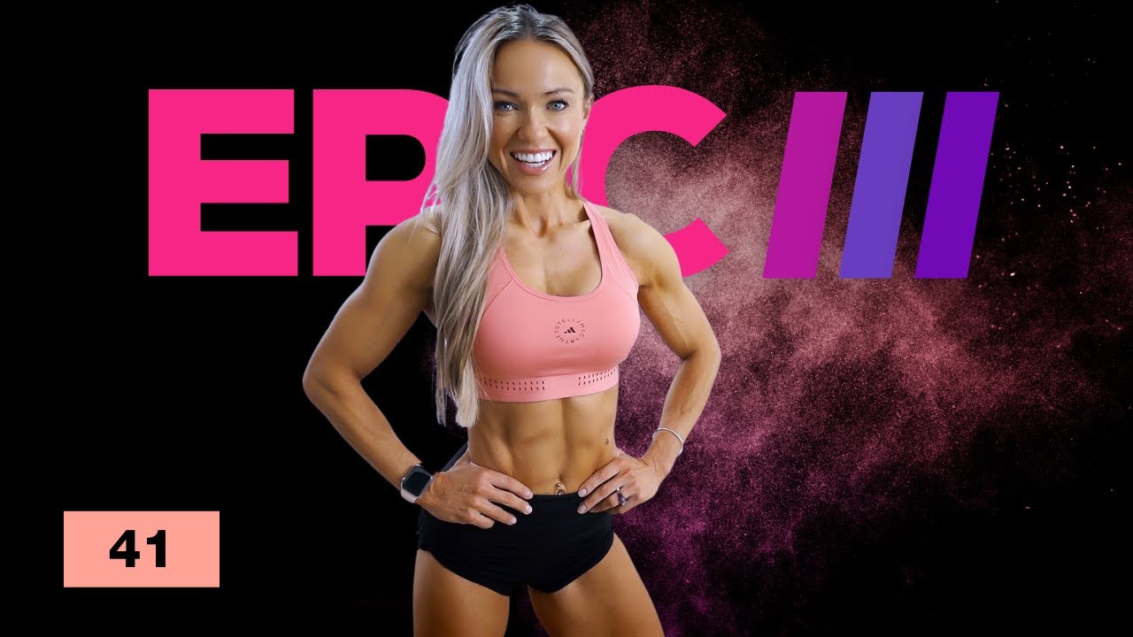 ENGAGING Glutes and Core Workout - Dumbbells - EPIC III Day 41 - Caroline Girvan