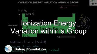 Ionization Energy Variation within a Group
