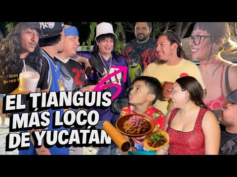 “El Tianguis Más Loco de Yucatán: Raperitos, Rastas y Gastronomía Callejera 🔥🌮”