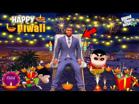 Franklin Shinchan & Pinchan Celebrate Diwali In GTA 5 ! | GTA 5 AVENGERS