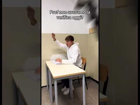 Prof nn avevamo verifica oggi? #perte  #viralvideo