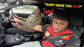 *CAR WINDOW SMASHED* DRIVING LESSON IN HIS FIRST NEW CAR (BMW M140i)