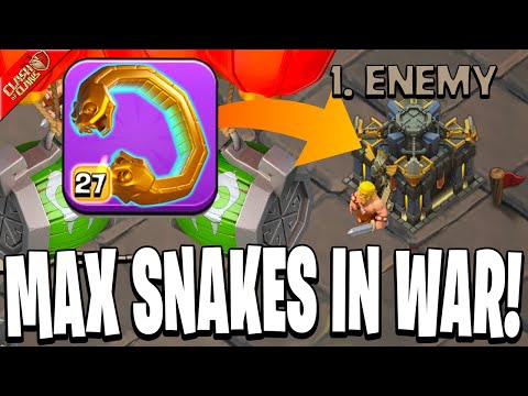 Maxing My Snake Bracelet to Attack in CWL! (Clash of Clans)