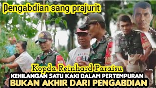 Meski Dengan Kaki Palsu Prajurit TNI ini tetap Semangat Bertugas dan Jadi Babinsa Teladan