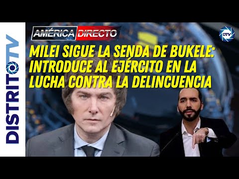 🔴ARGENTINA🔴 MILEI sigue la senda de BUKELE: introduce al Ejército en la lucha contra la delincuencia