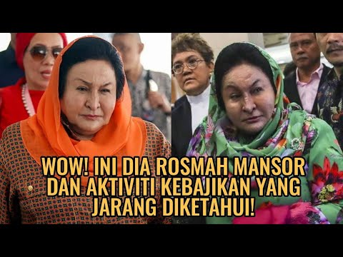 Wow! Ini Dia Rosmah Mansor dan Aktiviti Kebajikan yang Jarang Diketahui!