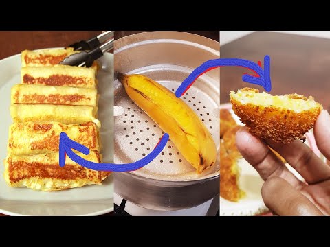 Banana Roll VS Banana Cutlet | Most Popular Banana ASMR recipes