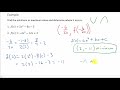Minimum and Maximum Values of Quadratic Functions