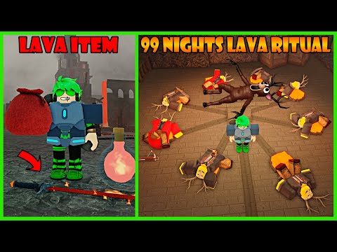 GG! Biome Lava Terbaru Bisa Lakukan Ritual Terlarang 😱 - Roblox 99 Night In The Forest