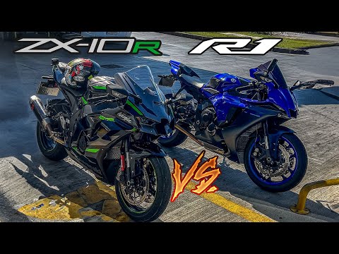 R1 vs ZX10R ROLL! | MOTOVLOG #198