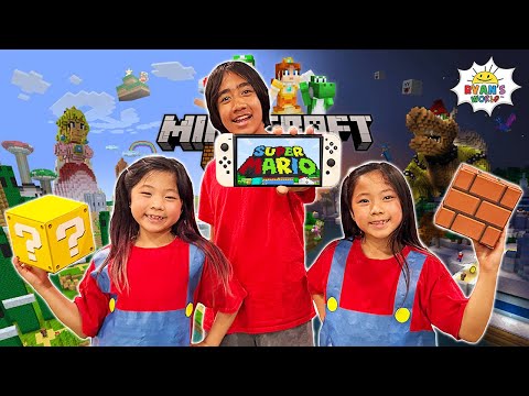 Ryanโs IRL Minecraft x Super Mario Adventure!